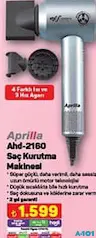 APRİLLA AHD-2160 SAÇ KURUTMA MAKİNESİ